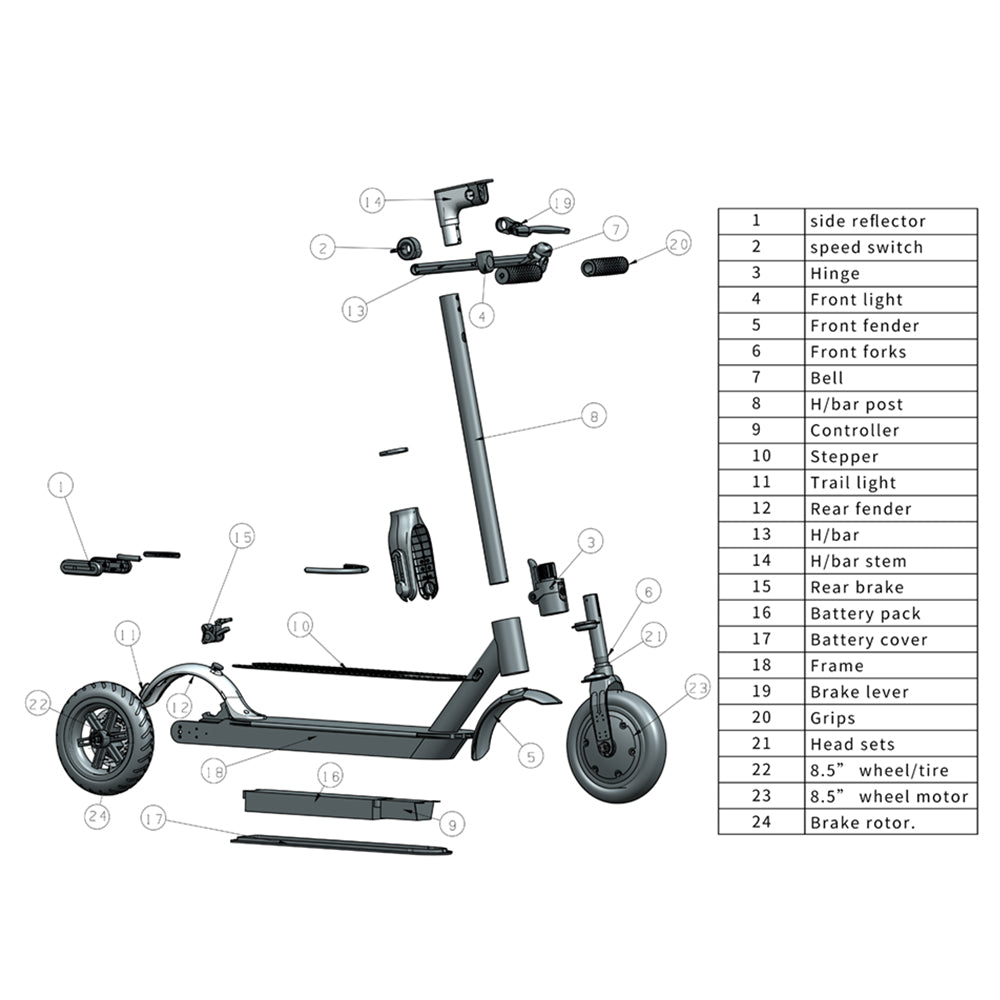 ESWING M13 M365 Product Accessory Kit – ESWINGsports